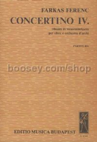 Concertino IV. - oboe & string orchestra (score)