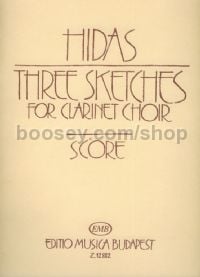 Three Sketches - clarinet choir (score)