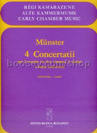 4 Concertatii - 2 violins, 2 trumpets, timpani & continuo (score & parts)