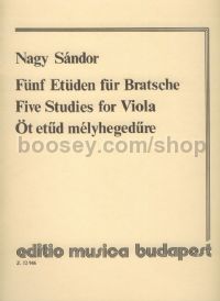 Five Studies for viola solo