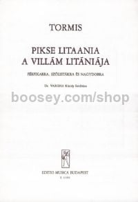 A villám litániája - soli TBr, TTBB & bass drum (score)