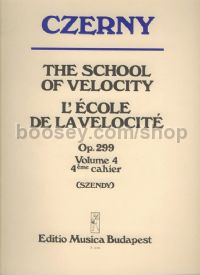 The School of Velocity, Vol. 4, op. 299 - piano solo