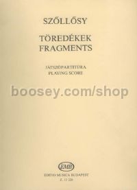 Fragments for mezzo-soprano, flute & viola (playing score)