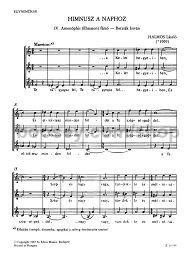 Himnusz a naphoz - upper voices (3-part)