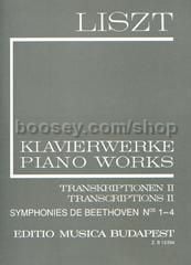 Transcriptions II (II/17): Symphonies de Beethoven Nos. 1-4 for piano solo