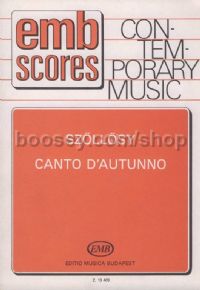 Canto d'autunno - orchestra (score)