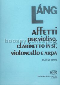 Affetti - violin, clarinet, cello & harp (playing score)