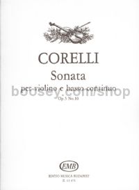 Sonata Op. 5, No. 10 - violin & piano