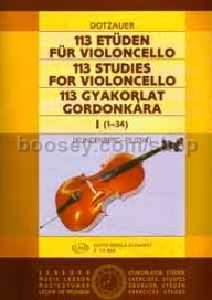 113 Studies for Violoncello, Vol. 1 - cello solo