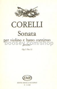 Sonata Op. 5, No. 12, 'Follia' - violin & piano