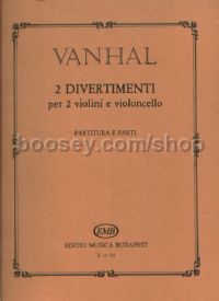 2 Divertimenti - 2 violins & cello (score & parts)