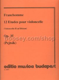 12 Etudes, op. 35 - cello solo (cello 2 ad lib.)