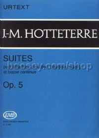 Suites, Op. 5 - flute & basso continuo (score & parts)