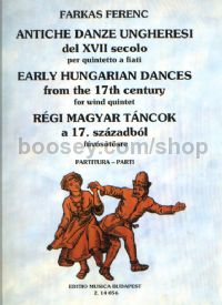 Early Hungarian Dances from the 17th Century - wind quintet (score & parts)