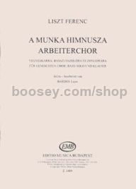A munka himnusza - bass solo, satb & piano