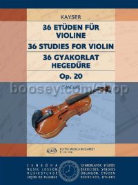 36 Etudes, op. 20 - violin solo
