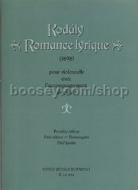 Romance Lyrique (1898) - cello & piano