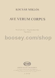 Ave verum corpus - SATB