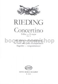 Concertino in D major, op. 5 for violin & piano