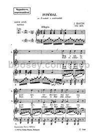 Fonódal az " Évszakok" c.oratóriumból - soprano, satb & piano (vocal score)