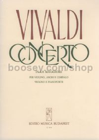 Concerto in A major, RV345 - violin & piano