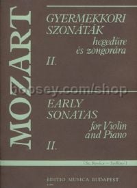 Early Sonatas II for violin & piano