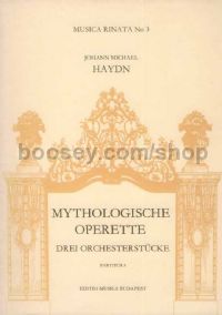 3 Pieces for Orchestra from Mythologische Operette - 2 oboes, 2 horns & string orchestra (score)