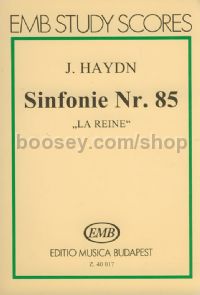 Sinfonie Nr. 85 B-Dur, 'La Reine' - orchestra (study score)