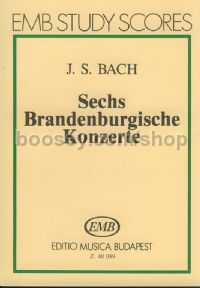 6 Brandenburg Concertos BWV 1046-1051 - chamber orchestra (study score)