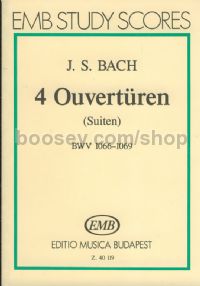 4 Overtures BWV 1066-1069 - chamber orchestra (study score)