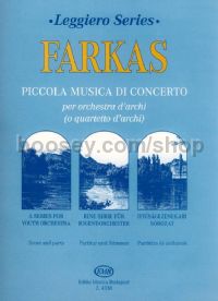 Piccola musica di concerto - string orchestra (score & parts)