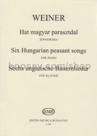 Hungarian Peasant Songs, Op. 19 - piano solo