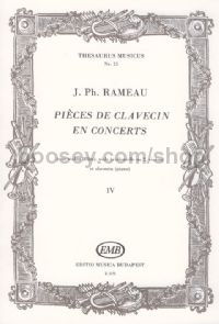 Pièces de clavecin en concerts, IV - violin (flute), cello (violin) & harpsichord (score & parts)