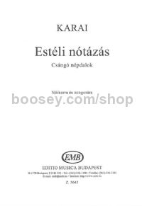 Estéli nótázás - upper voices & piano