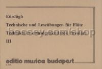 Technische und Leseübungen für Flöte, III - flute solo