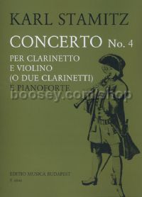 Concerto No. 4 - clarinet & violin (or 2 clarinets) with piano