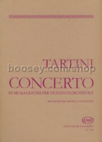 Concerto in E major - violin & piano reduction