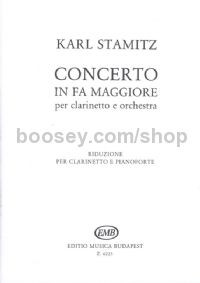 Concerto in F major - clarinet & piano