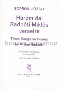 Három dal Radnóti Miklós verseire for voice & piano