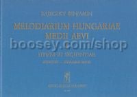 Melodiarium Hungariae Medii Aevi, I. (suppl.) - voice