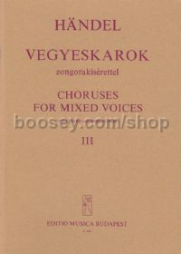 Choruses for Mixed Voices, Vol. 3 - SATB & piano