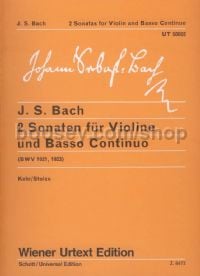 2 Sonatas for Violin and Basso Continuo (BWV 1021, 1023) - violin & piano