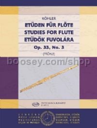 Studies for Flute, Op. 33, No. 3 for flute solo