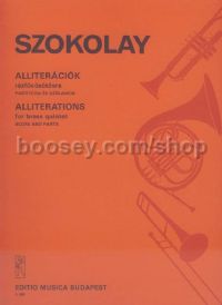 Alliterations for brass quintet (score & parts)
