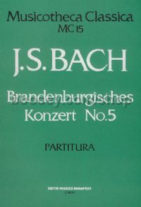 Brandenburg Concerto No. 5 - chamber orchestra (score)