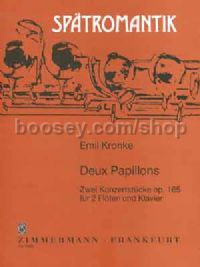 Deux Papillons Op. 165 for 2 Flutes and Piano