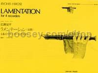 Lamentation - 4 recorders (AATB)