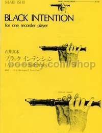 Black Intention - 2 soprano recorders & tam-tam