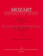 Violin Concerto in G major KV 216 (Full Score: Urtext Edition)