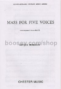 Mass For Five Voices (SSATB)